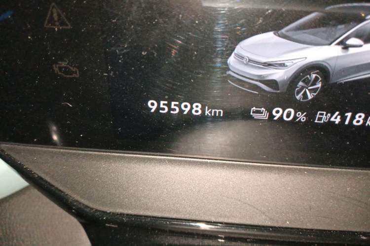 Used Volkswagen ID.4 X 2023 Upgraded Model Ultra-Long Range Version Odometer Close Up