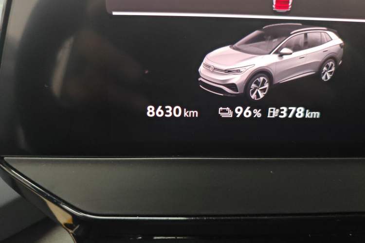 Used Volkswagen ID.4 X 2024 Pure & Smart Edition Odometer Close Up