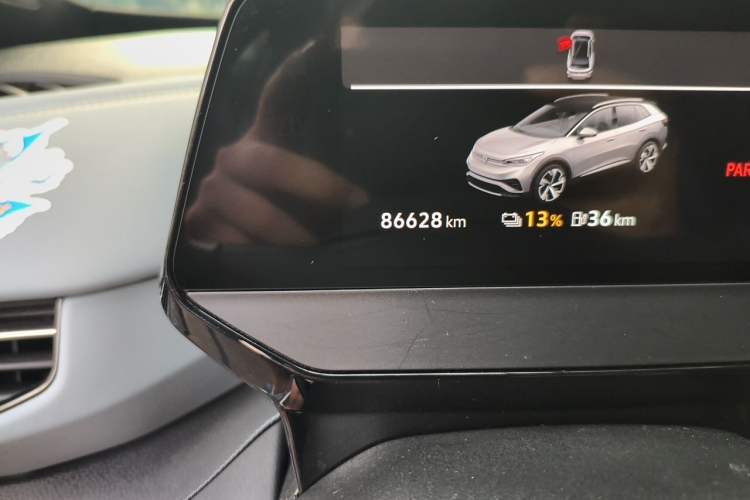 Used Volkswagen ID.4 X 2024 Pure & Smart Edition Odometer Close Up