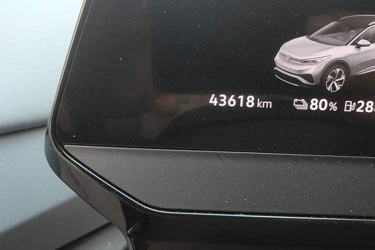 Used Volkswagen ID.4 X 2024 Pure & Smart Edition Odometer Close Up