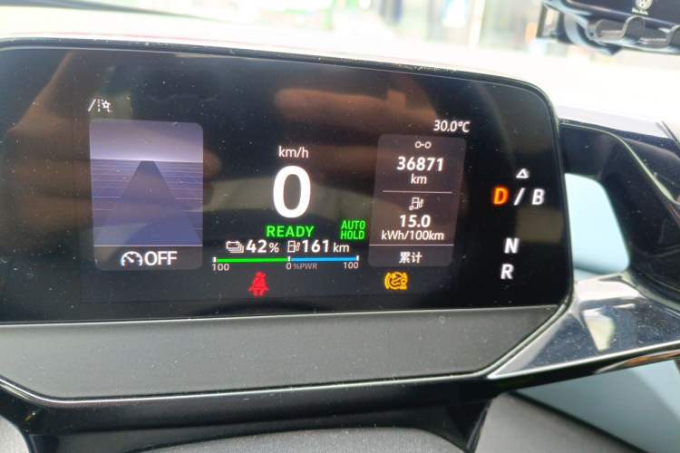 Used Volkswagen ID.4 X 2024 Pure & Smart Edition Odometer Close Up