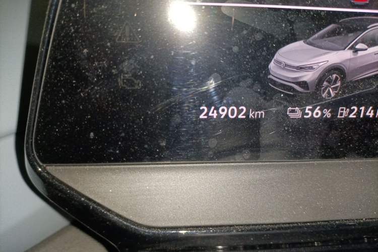 Used Volkswagen ID.4 X 2024 Pure & Smart Edition Odometer Close Up