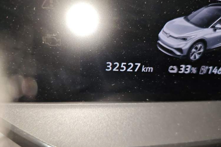 Used Volkswagen ID.4 X 2025 Revised Version Smart Edition Purely Intelligent Enjoyment Version Odometer Close Up