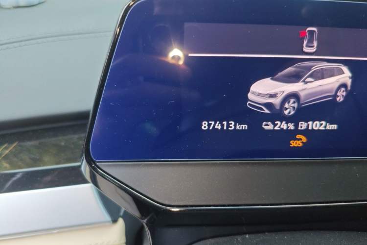 Used Volkswagen ID.6 CROZZ 2021 Long-Range PRO Edition Odometer Close Up