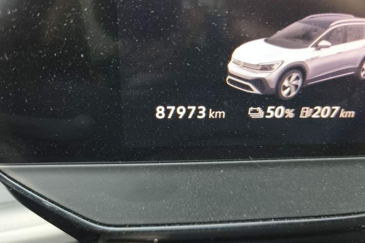 Used Volkswagen ID.6 CROZZ 2021 Revised Version Long-Range PRO Edition Odometer Close Up