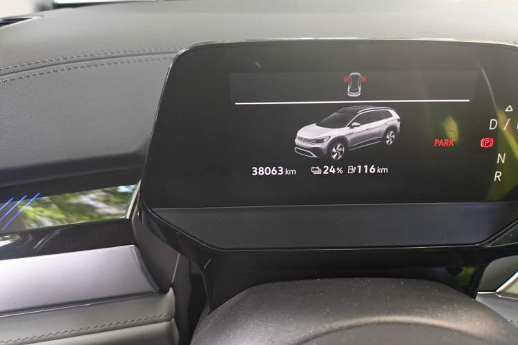 Used Volkswagen ID.6 CROZZ 2021 Revised Version Long-Range PRO Edition Odometer Close Up