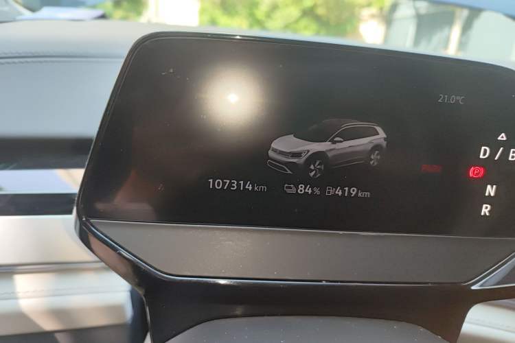 Used Volkswagen ID.6 CROZZ 2021 Long-Range PRO Edition Odometer Close Up
