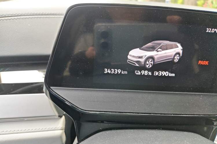 Used Volkswagen ID.6 CROZZ 2021 Long-Range PRO Edition Odometer Close Up