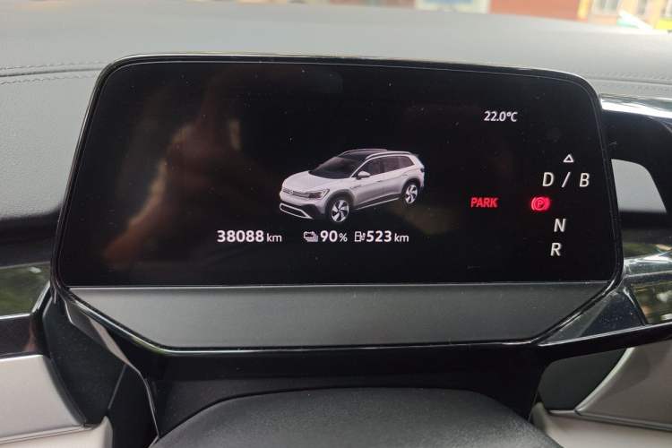 Used Volkswagen ID.6 CROZZ 2021 Long-Range PRO Edition Odometer Close Up