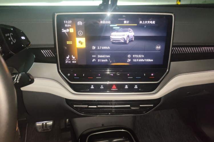 Used Volkswagen ID.6 CROZZ 2021 Long-Range PRO Edition Audio And AC Panel