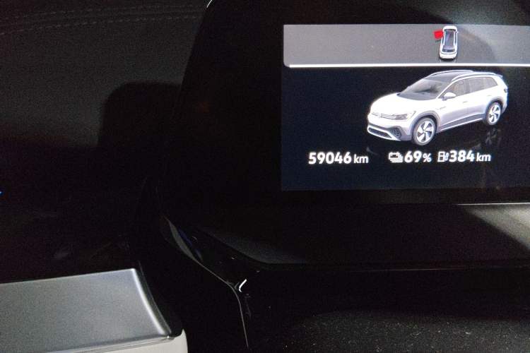 Used Volkswagen ID.6 CROZZ 2021 Revised Version Long-Range PRO Edition Odometer Close Up