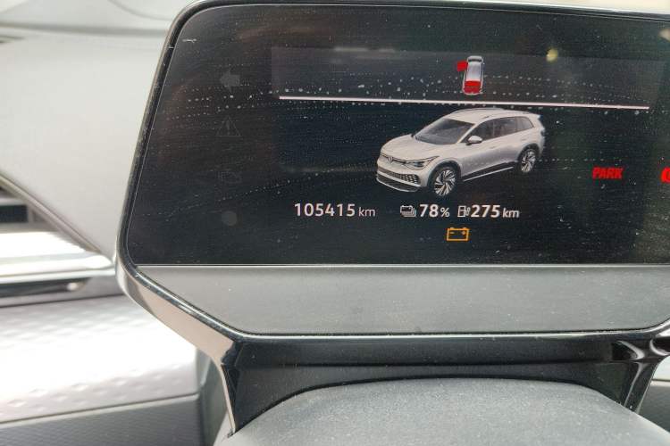 Used Volkswagen ID.6 X 2021 1st Edition ID. First Impression Edition Odometer Close Up