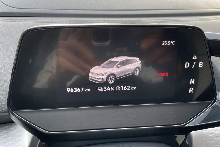 Used Volkswagen ID.6 X 2021 1st Edition ID. First Impression Edition Odometer Close Up