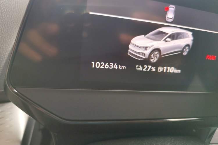 Used Volkswagen ID.6 X 2021 1st Edition ID. First Impression Edition Odometer Close Up