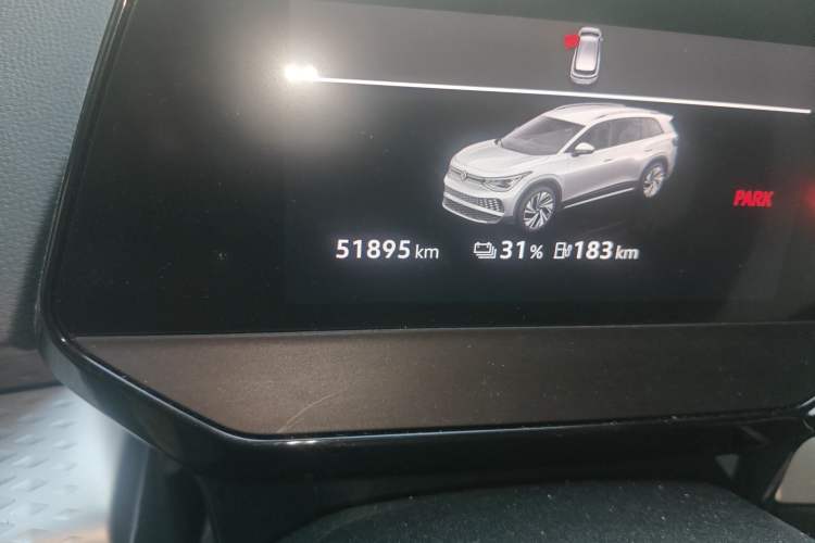 Used Volkswagen ID.6 X 2021 1st Edition ID. First Impression Edition Odometer Close Up