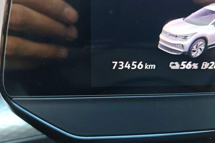 Used Volkswagen ID.6 X 2021 1st Edition ID. First Impression Edition Odometer Close Up