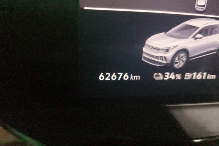 Used Volkswagen ID.6 X 2021 Pro Smart Long-Range Edition Odometer Close Up