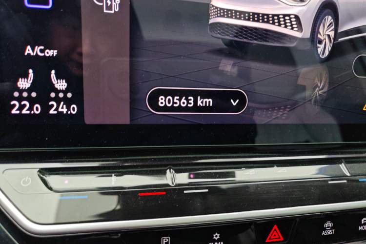 Used Volkswagen ID.6 X 2021 1st Edition ID. First Impression Edition Odometer Close Up