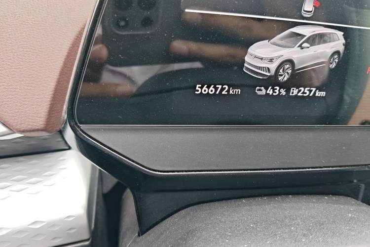 Used Volkswagen ID.6 X 2022 Smart Enjoyment Long-Range Edition Odometer Close Up
