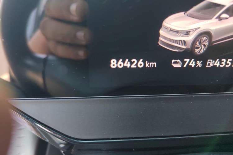 Used Volkswagen ID.6 X 2022 Intelligent Long-Range Version Odometer Close Up