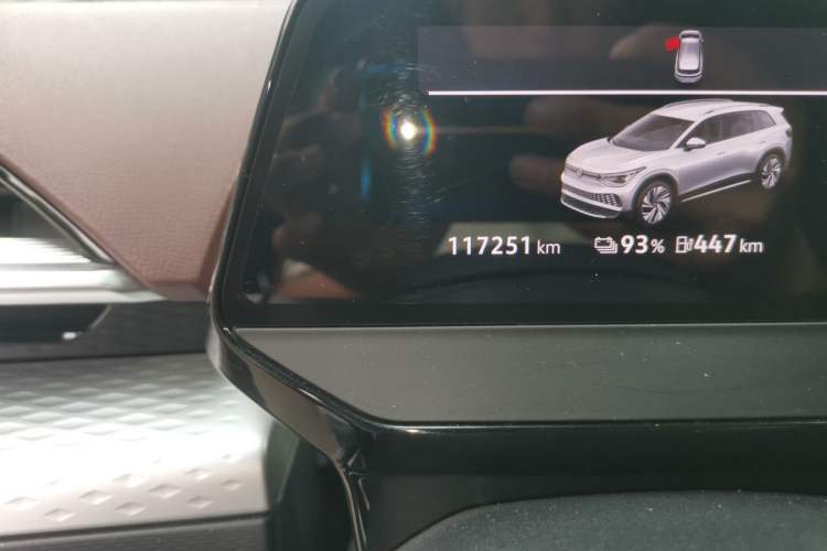 Used Volkswagen ID.6 X 2022 Intelligent Long-Range Version Odometer Close Up