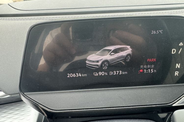 Used Volkswagen ID.6 X 2022 Intelligent Long-Range Version Odometer Close Up