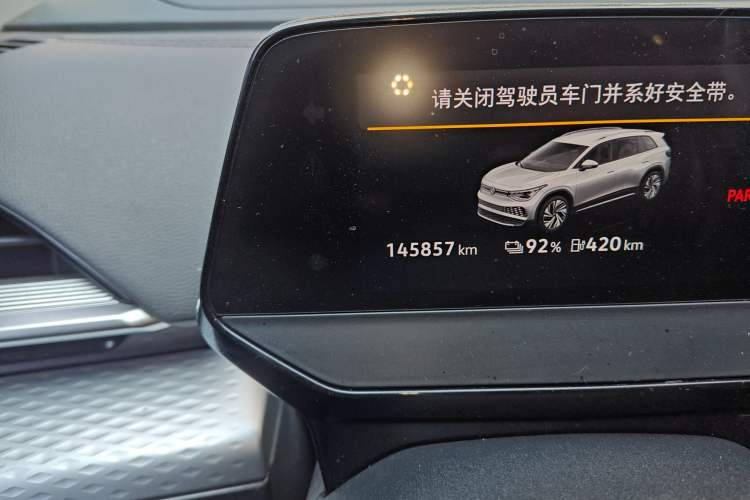 Used Volkswagen ID.6 X 2022 Intelligent Long-Range Version Odometer Close Up