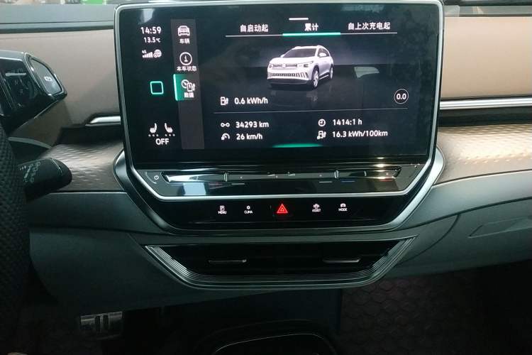 Used Volkswagen ID.6 X 2022 Smart Enjoyment Long-Range Edition Audio And AC Panel