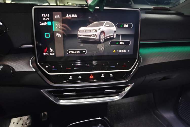 Used Volkswagen ID.6 X 2022 Smart Enjoyment Long-Range Edition Audio And AC Panel