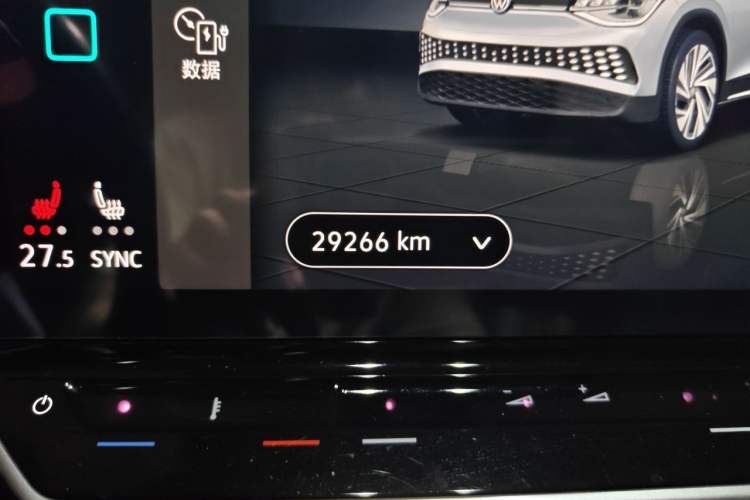 Used Volkswagen ID.6 X 2022 Smart Enjoyment Long-Range Edition Odometer Close Up