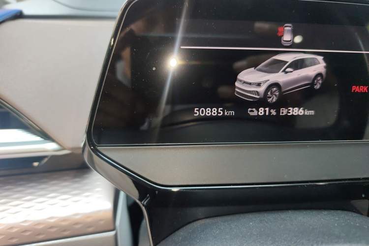 Used Volkswagen ID.6 X 2022 Intelligent Long-Range Version Odometer Close Up