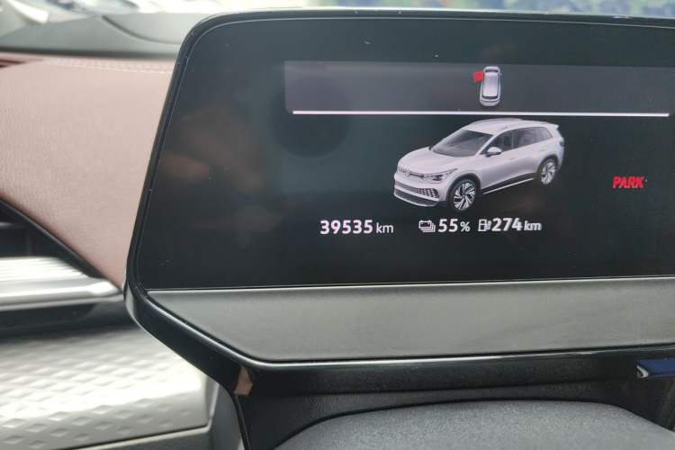 Used Volkswagen ID.6 X 2023 Kinergy Four-Wheel Drive Edition Odometer Close Up
