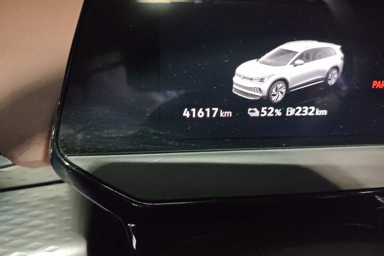 Used Volkswagen ID.6 X 2023 Ultra-Intelligent Long-Range Version Odometer Close Up
