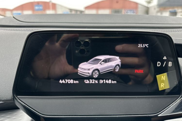 Used Volkswagen ID.6 X 2023 Ultra-Intelligent Long-Range Version Odometer Close Up