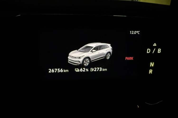 Used Volkswagen ID.6 X 2023 Ultra-Intelligent Long-Range Version Odometer Close Up