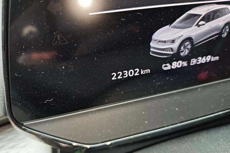 Used Volkswagen ID.6 X 2023 Upgraded Model Pure Long-Range Version Odometer Close Up