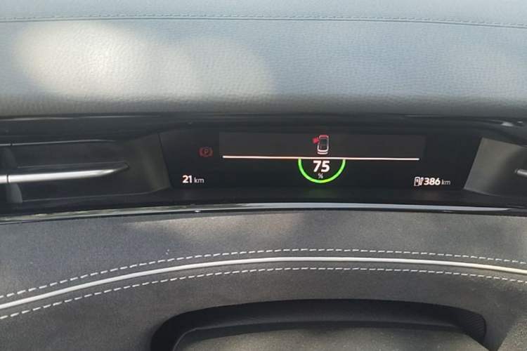 Used Volkswagen ID.7 VIZZION 2024 PRO Model Odometer Close Up