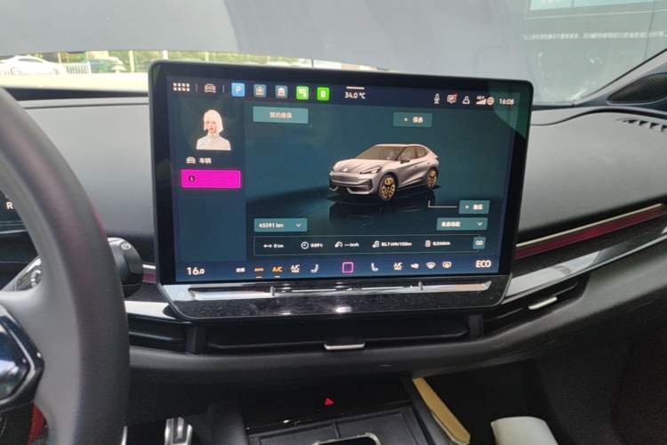 Used Volkswagen ID.UNYX 2024 Revised Pro Long-Range Version Audio And AC Panel