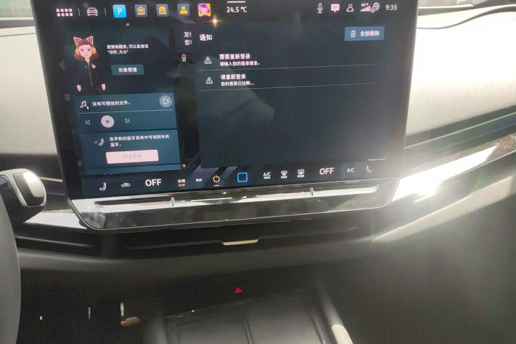 Used Volkswagen ID.UNYX 2025 Pure Model Audio And AC Panel
