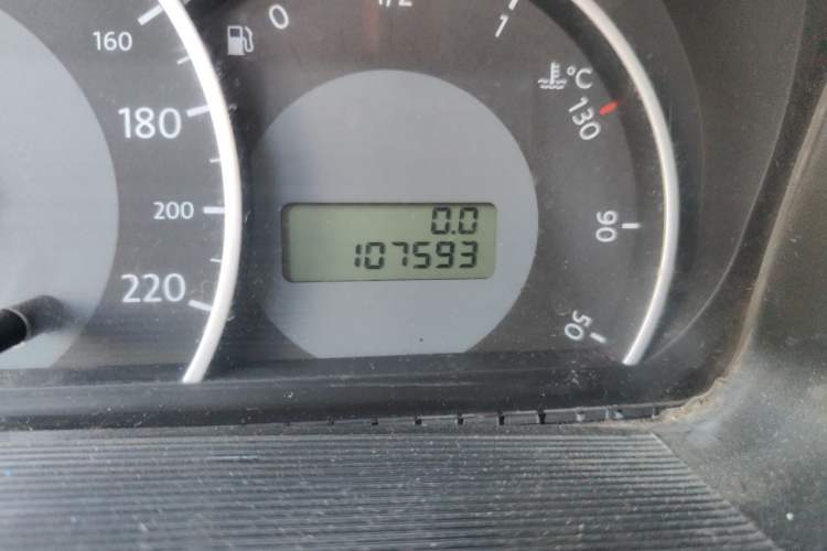 Used Volkswagen Jetta 2008 CIX-P Partner Model Odometer Close Up
