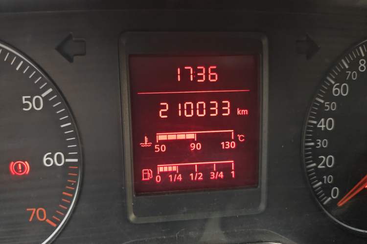 Used Volkswagen Jetta 2010 1.6L Vanguard Odometer Close Up