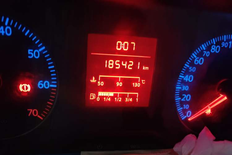 Used Volkswagen Jetta 2010 1.6L Vanguard Odometer Close Up