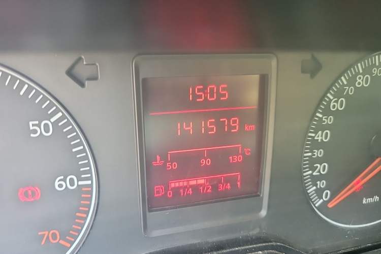 Used Volkswagen Jetta 2012 1.6L Vanguard Odometer Close Up