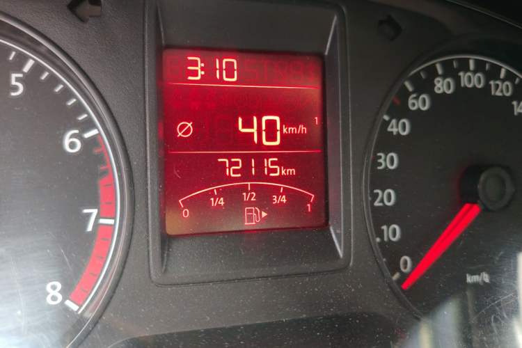 Used Volkswagen Jetta 2013 1.4L Manual Comfort Model Odometer Close Up