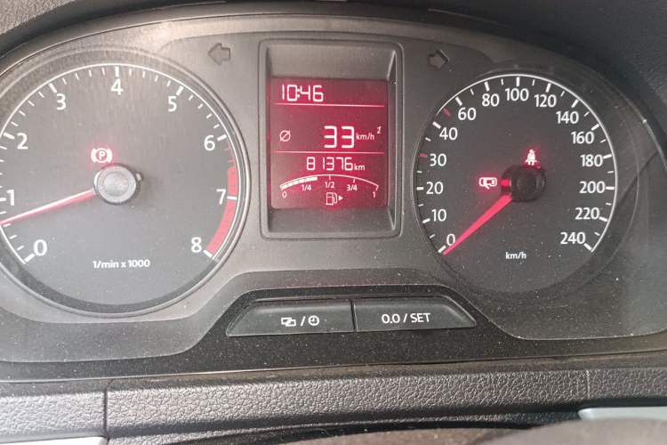 Used Volkswagen Jetta 2013 1.6L Manual Comfort Model Odometer Close Up
