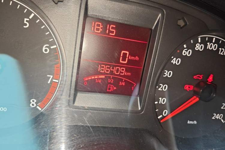Used Volkswagen Jetta 2013 1.4L Manual Comfort Model Odometer Close Up