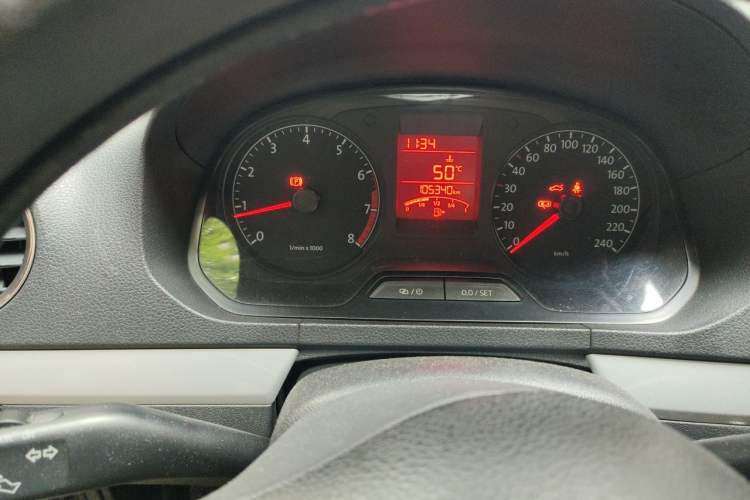 Used Volkswagen Jetta 2013 1.6L Manual Comfort Model Odometer Close Up