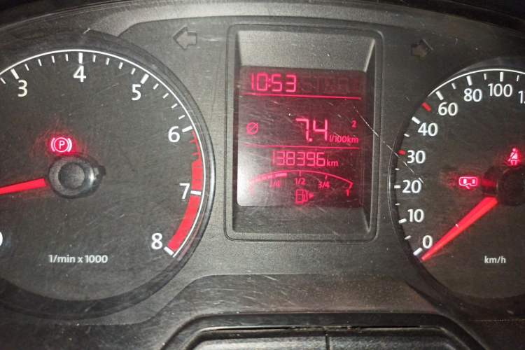 Used Volkswagen Jetta 2013 1.6L Manual Comfort Model Odometer Close Up