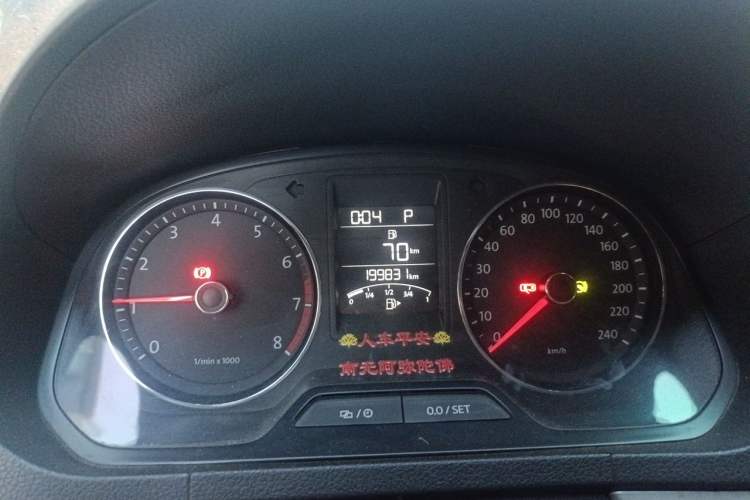 Used Volkswagen Jetta 2013 1.6L Automatic Luxury Model Odometer Close Up