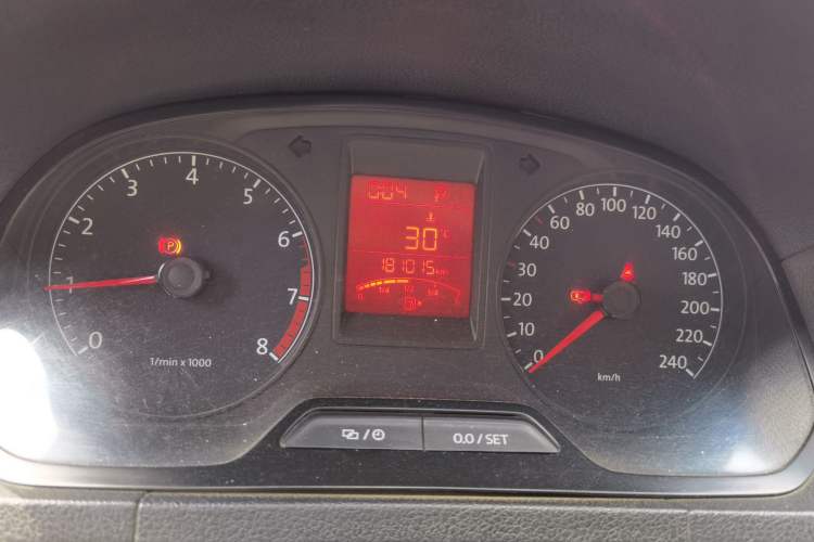 Used Volkswagen Jetta 2013 1.6L Automatic Comfort Model Odometer Close Up